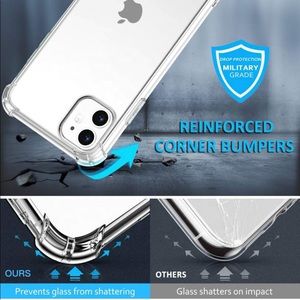 Premium Shockproof 1.5mm High
Clear TPU Bumper
Case For iPhone 11 12 13 Pro Max